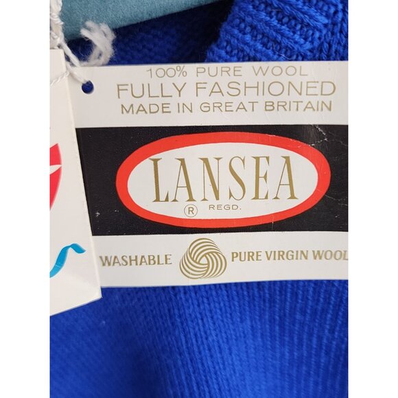 V-Neck Blue Sweater for Women - Picture 4 of 9